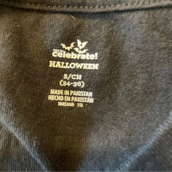 Black Glow-in-the-dark Skeleton Halloween Tee t-shirt Women’s Small NWOT - Picture 5 of 5